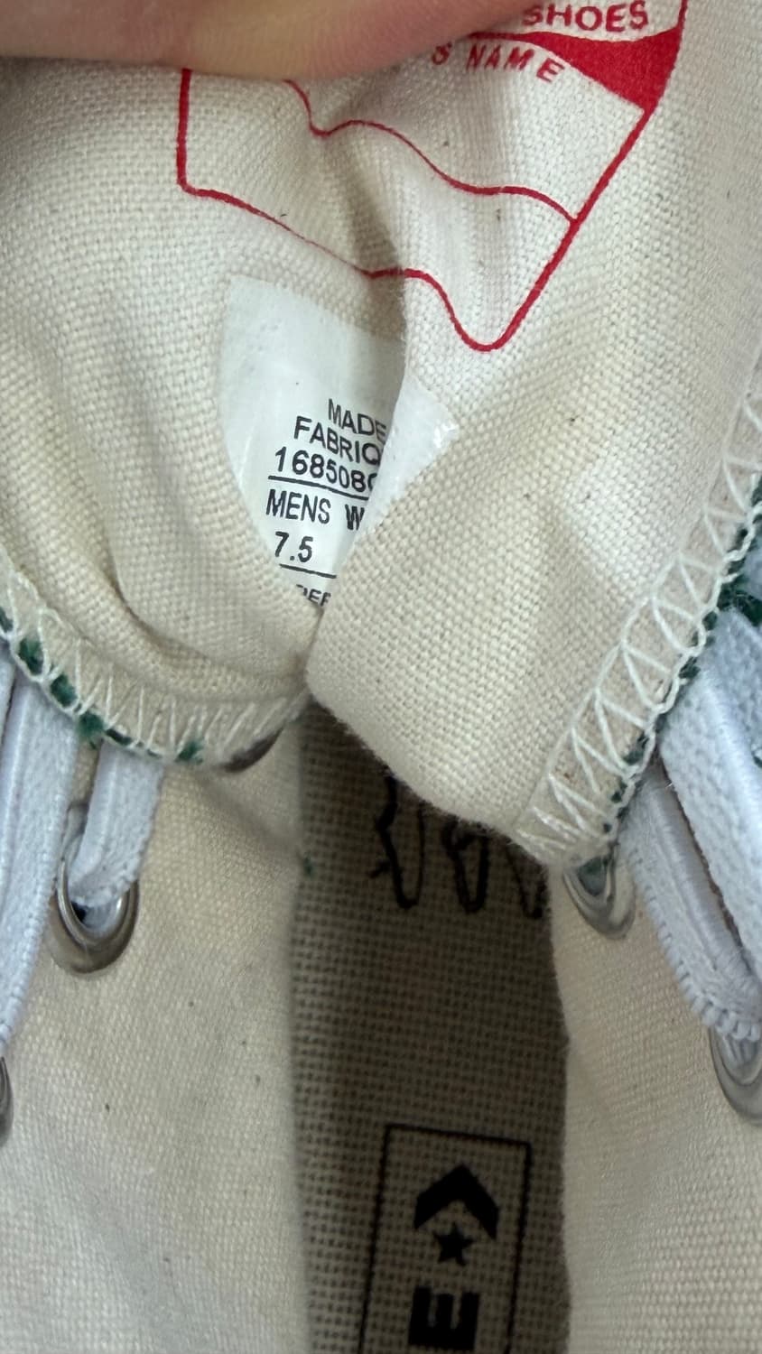 컨버스 하이 척테일러 그린 260사이즈 상품이미지3