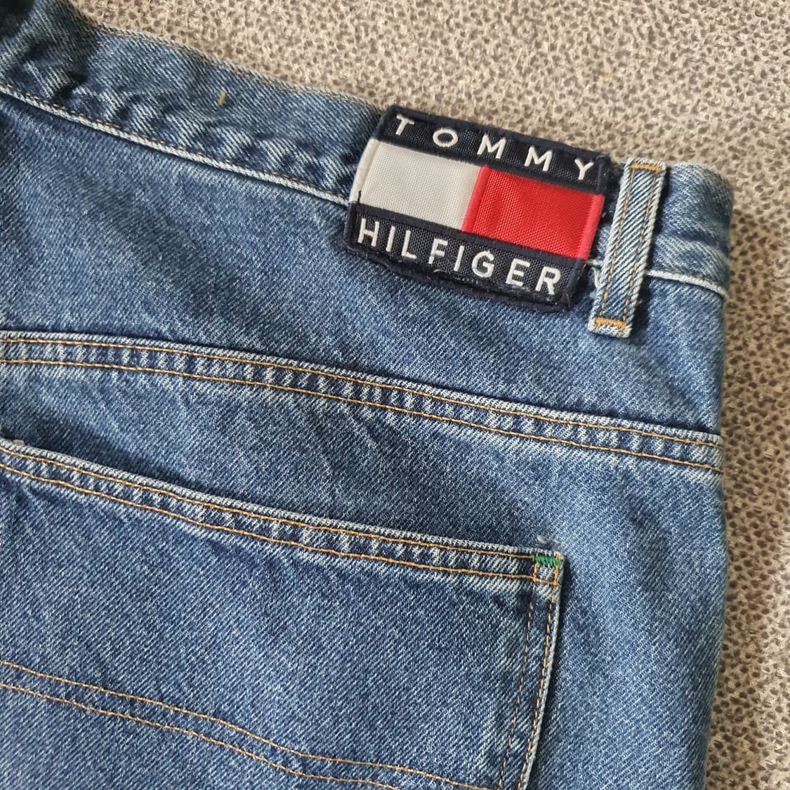 90s타미 힐피거 빈티지 카펜터 데님 숏팬츠 상품이미지10