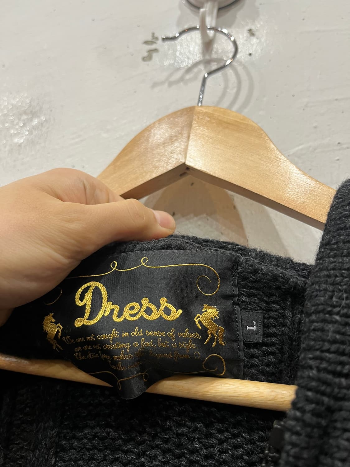 DRESS 케이블 울 니트 후드집업  상품이미지7