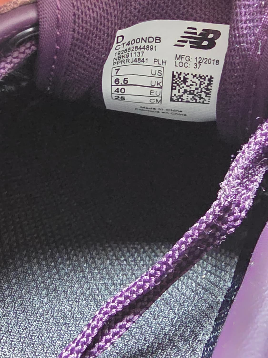 뉴발란스 코트화 보라색 스니커즈 [250mm] 상품이미지10
