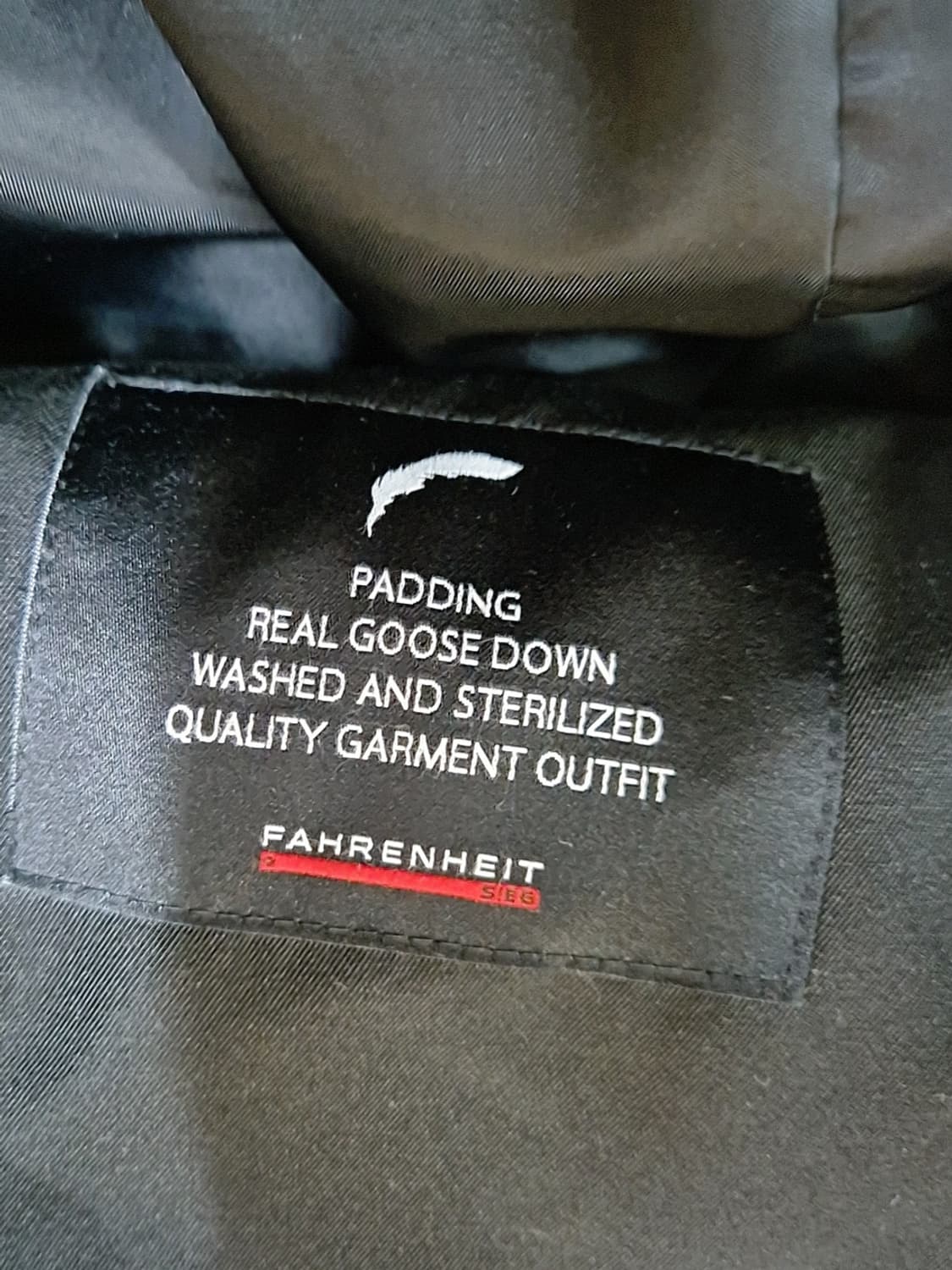 [105]<FAHRENHEIT>블랙 구스다운 패딩 상품이미지4