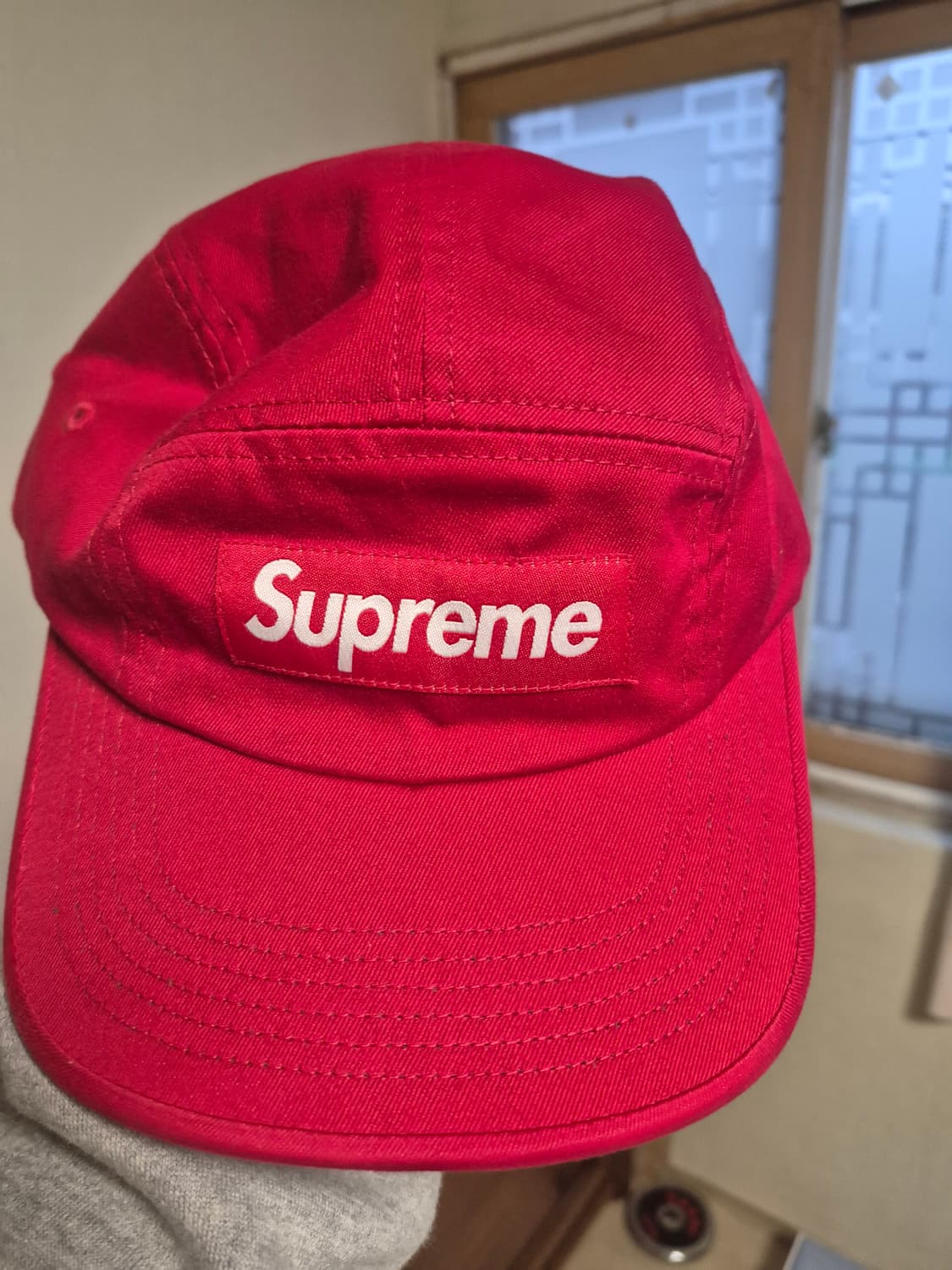 슈프림모자 레드색상 상품이미지2