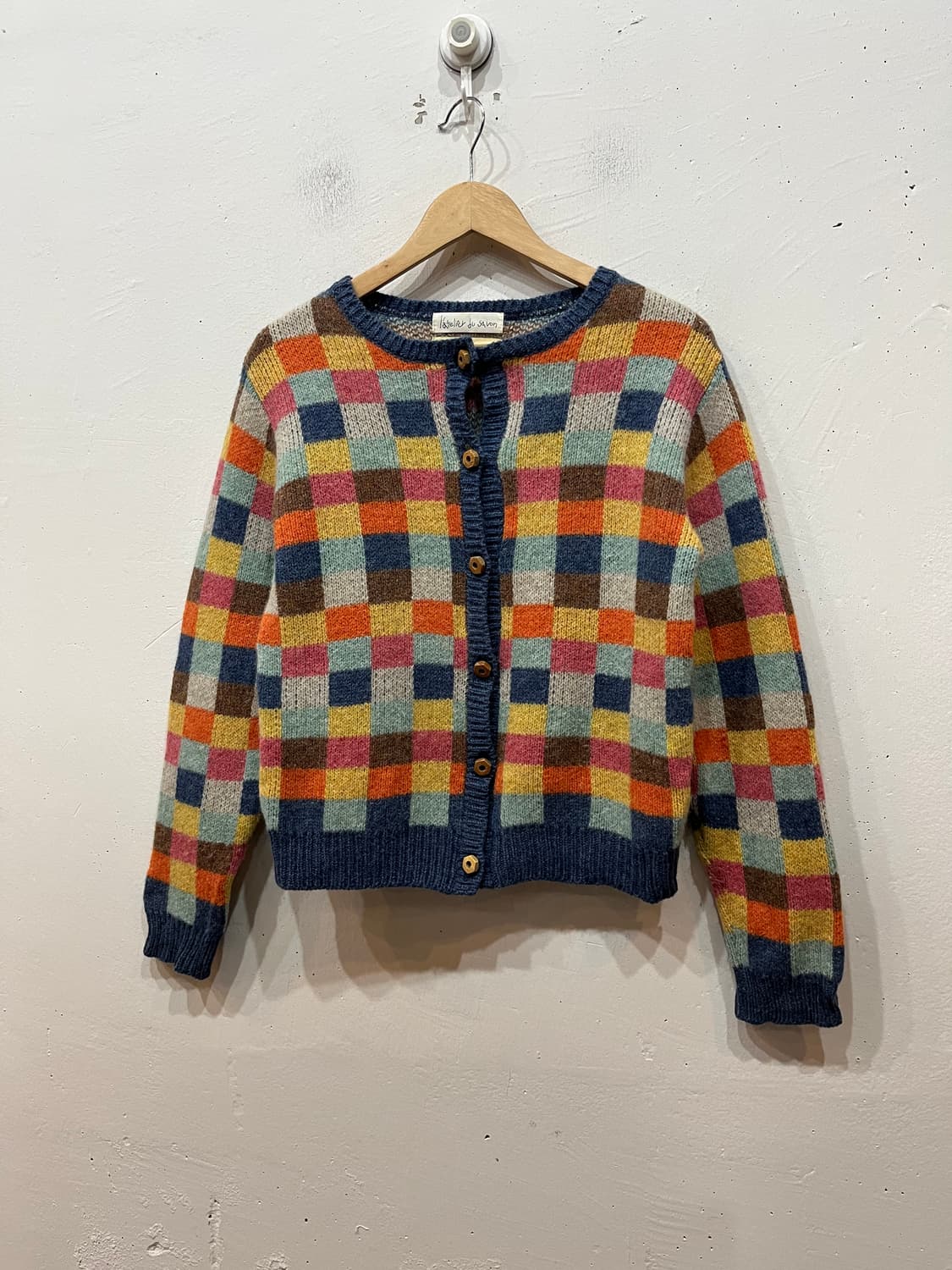 L'ATELIER DU SAVON 영국제조 핸드메이드 퓨어울 가디건 상품이미지1