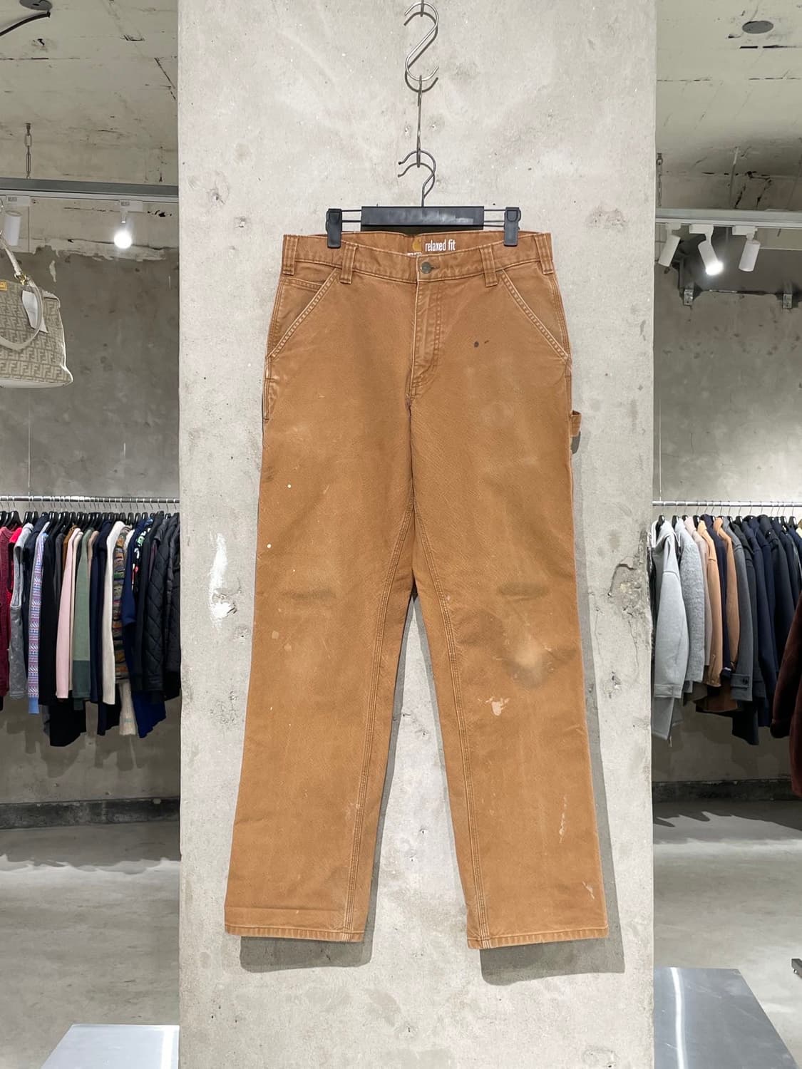 칼하트 카멜 릴렉스드 핏 데님 팬츠 상품이미지1