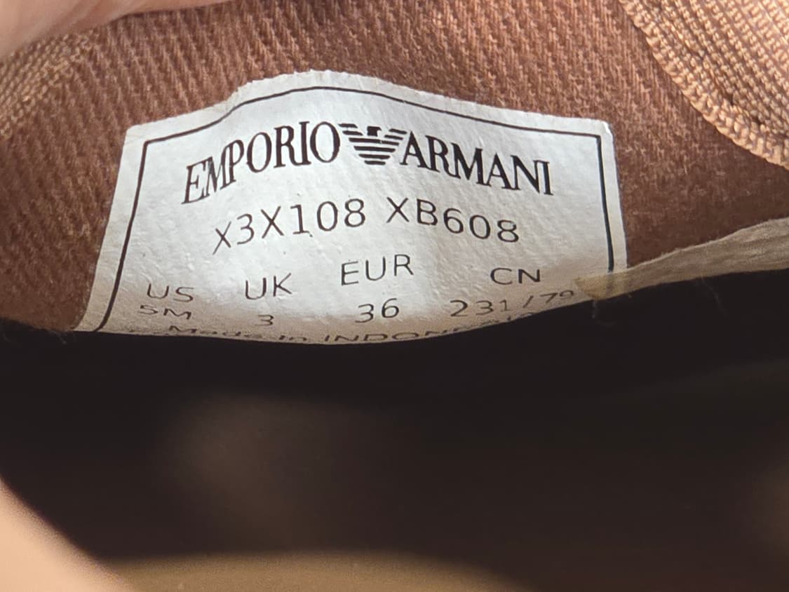 엠포리오 아르마니 벨벳 키높이 슬립온 단화 230 상품이미지8