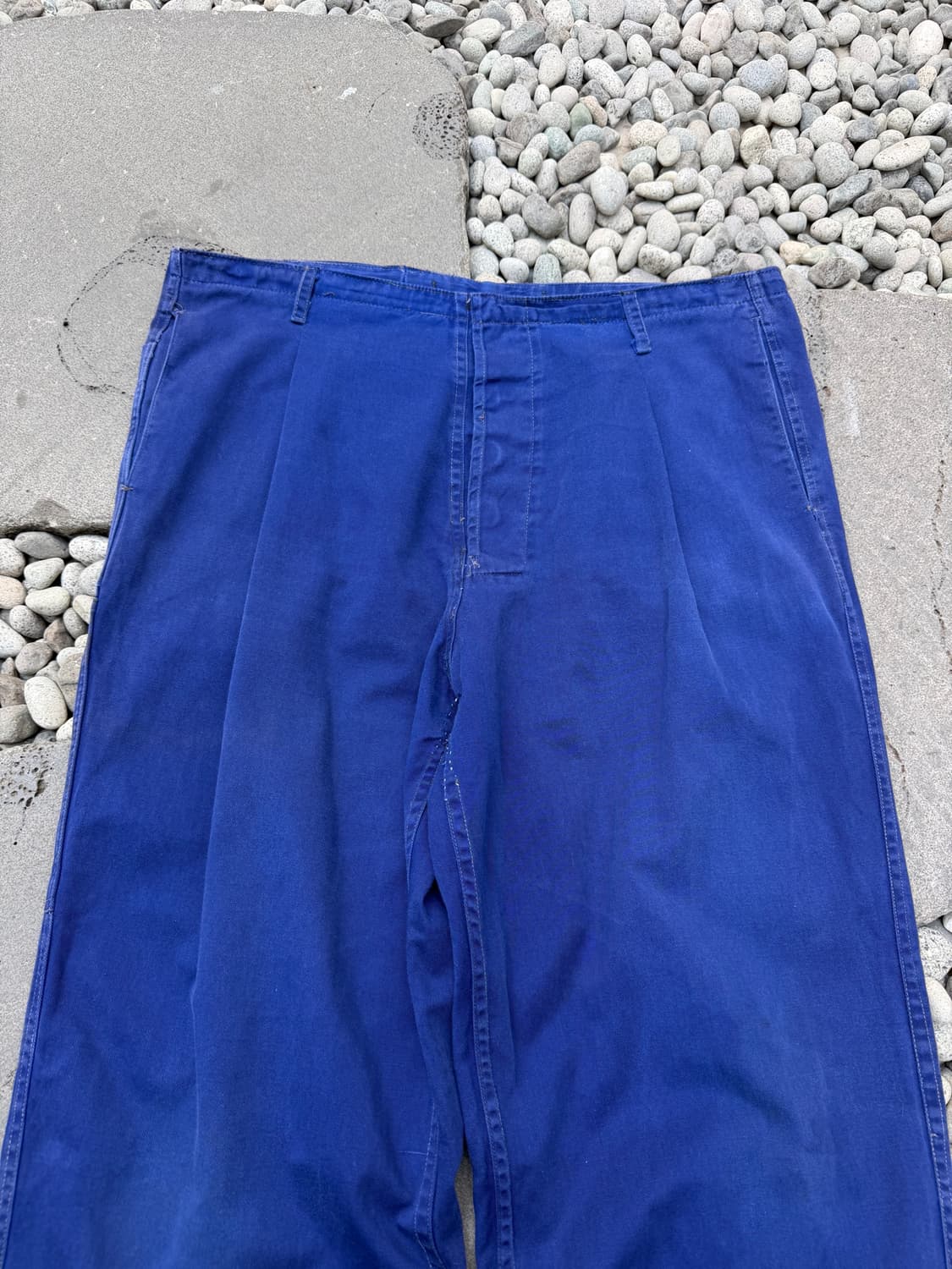 1970s FRIENDSHIP FADED NAVY 프렌치워크 와이드팬츠 상품이미지3
