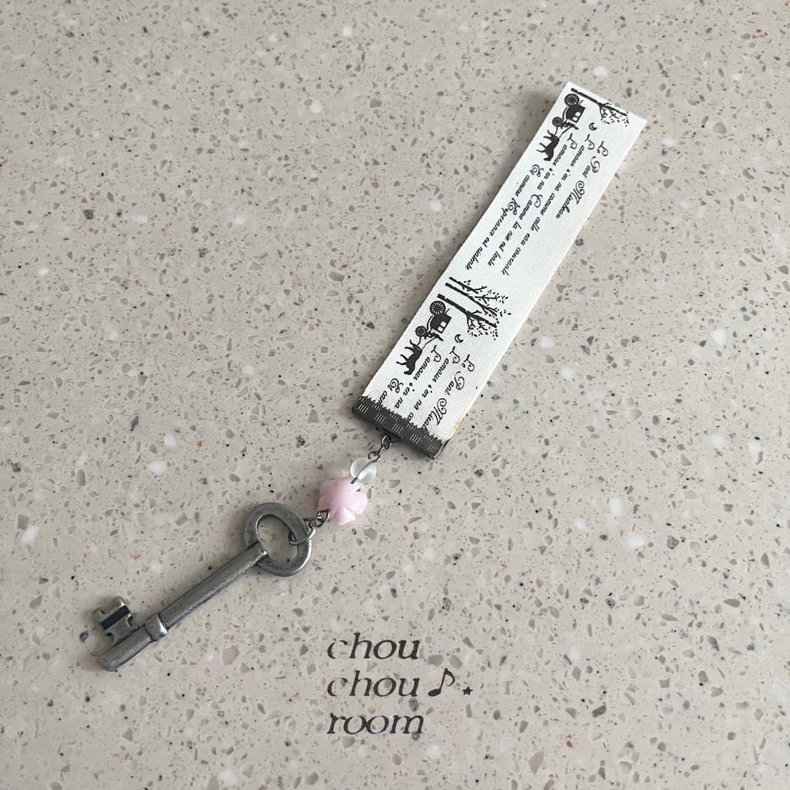 리본 펜던트 책갈피 ⊰flower key⊱ bookmark 상품이미지3