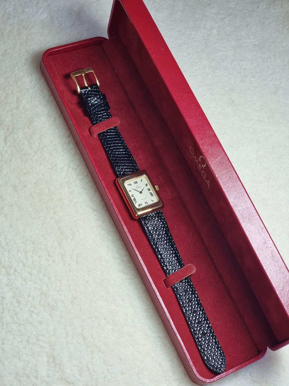 [레어] 오메가 드빌 탱크 골드 핸드와인딩 남여공용 시계 상품이미지5