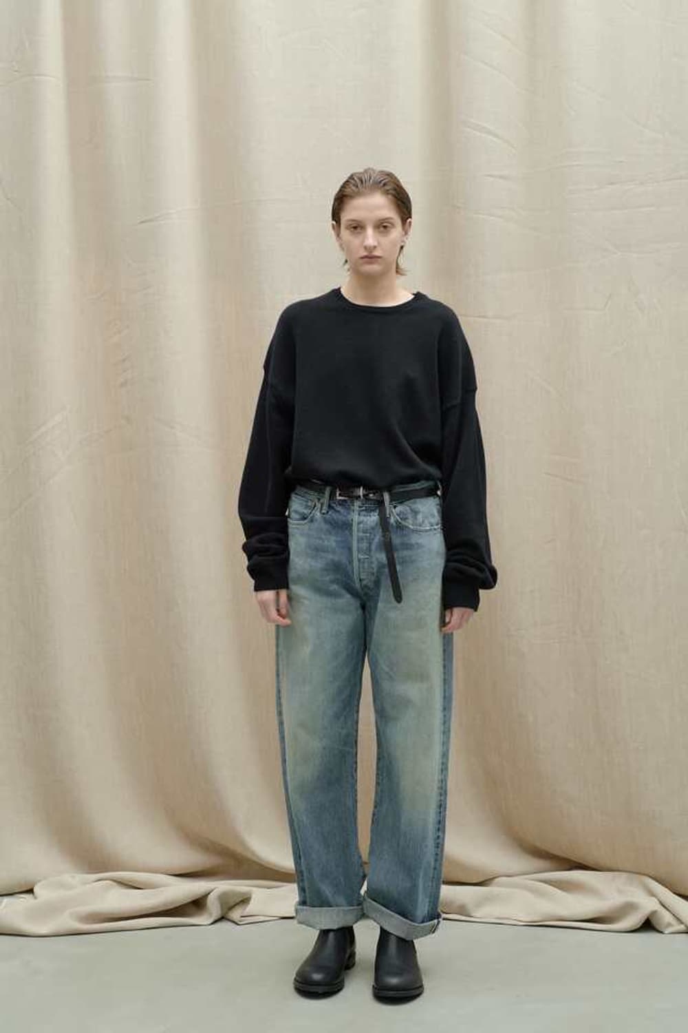 요코사카모토 24AW 셀비지 스트레이트 데님 팬츠 L사이즈 상품이미지6