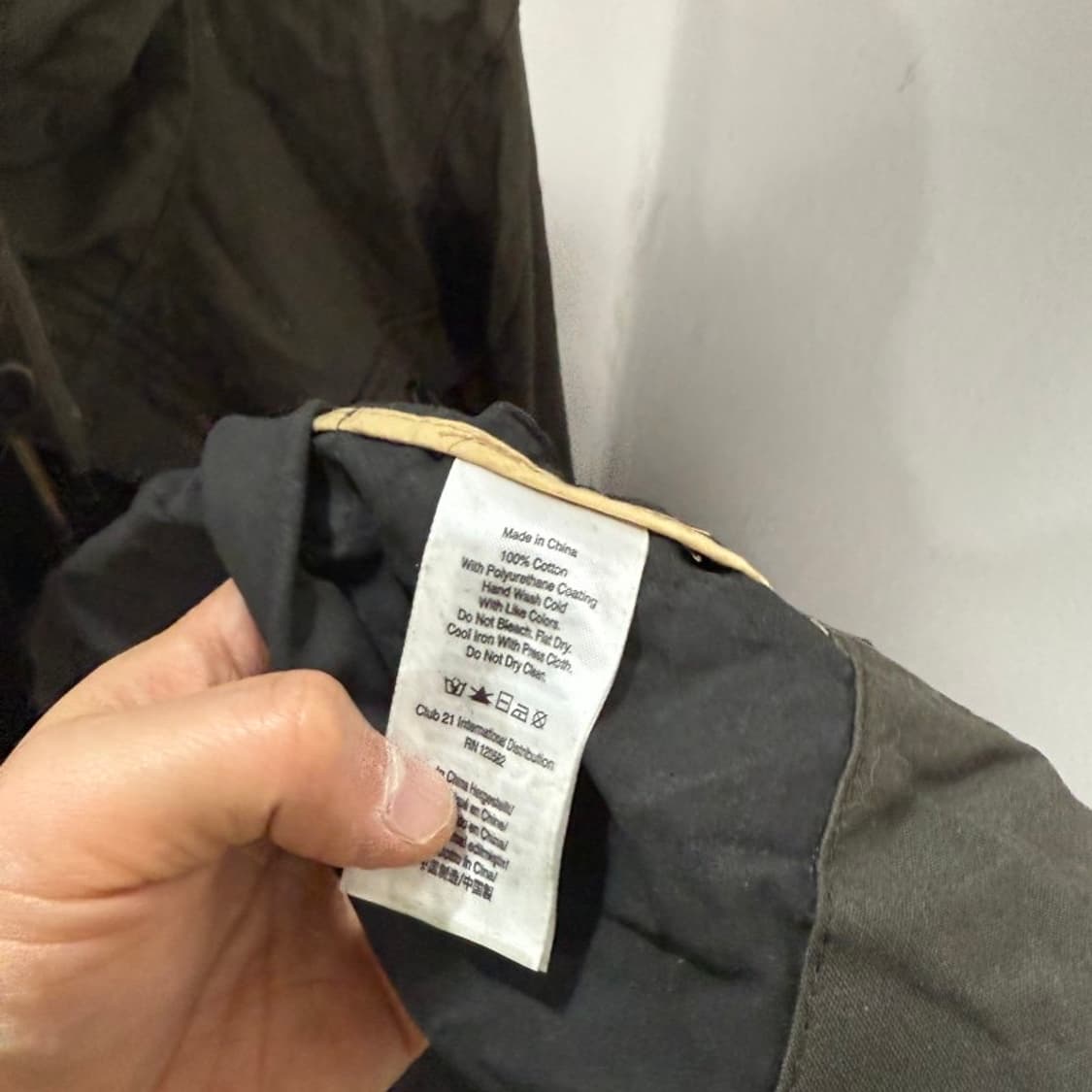 DKNY JEANS 도나카란 왁스드 트렌치코트 상품이미지4