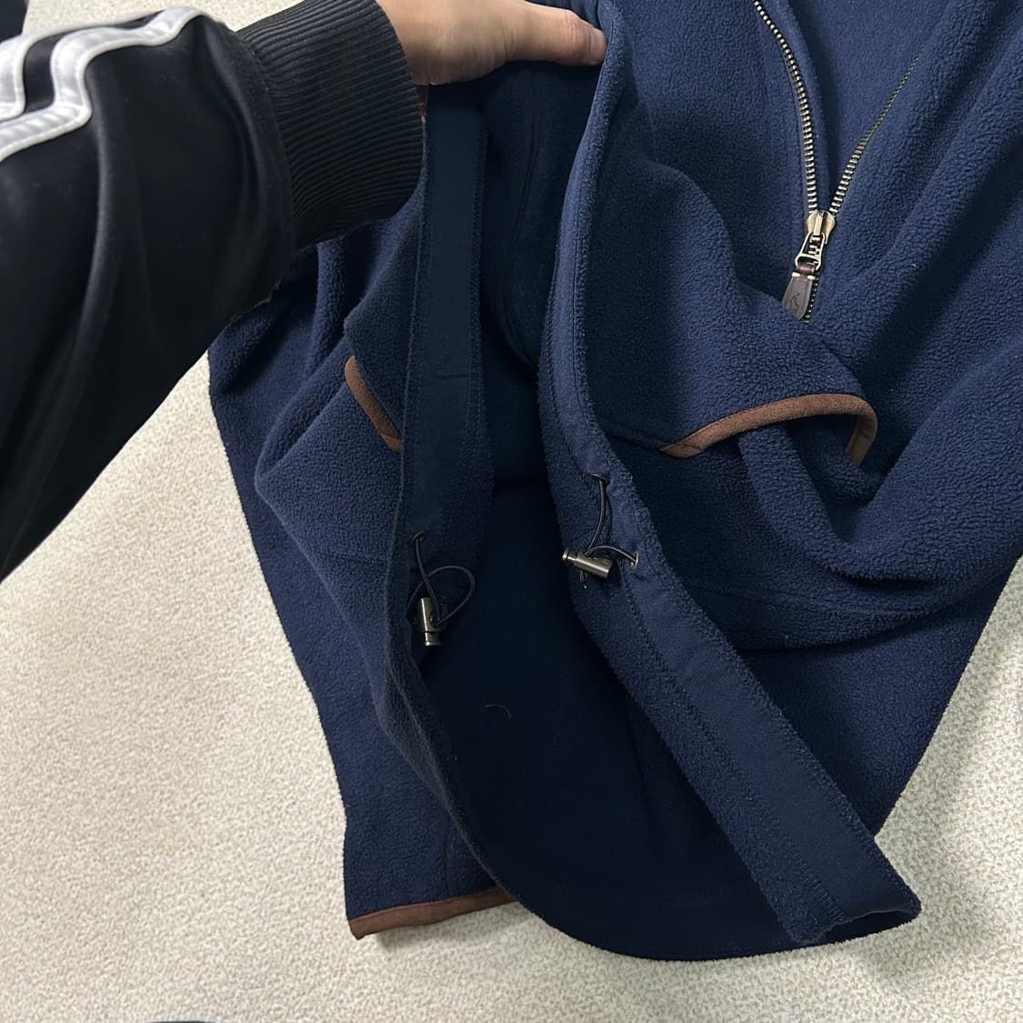 (XL) 90s 폴로 랄프로렌 네이비 플리스 집업 자켓 상품이미지8