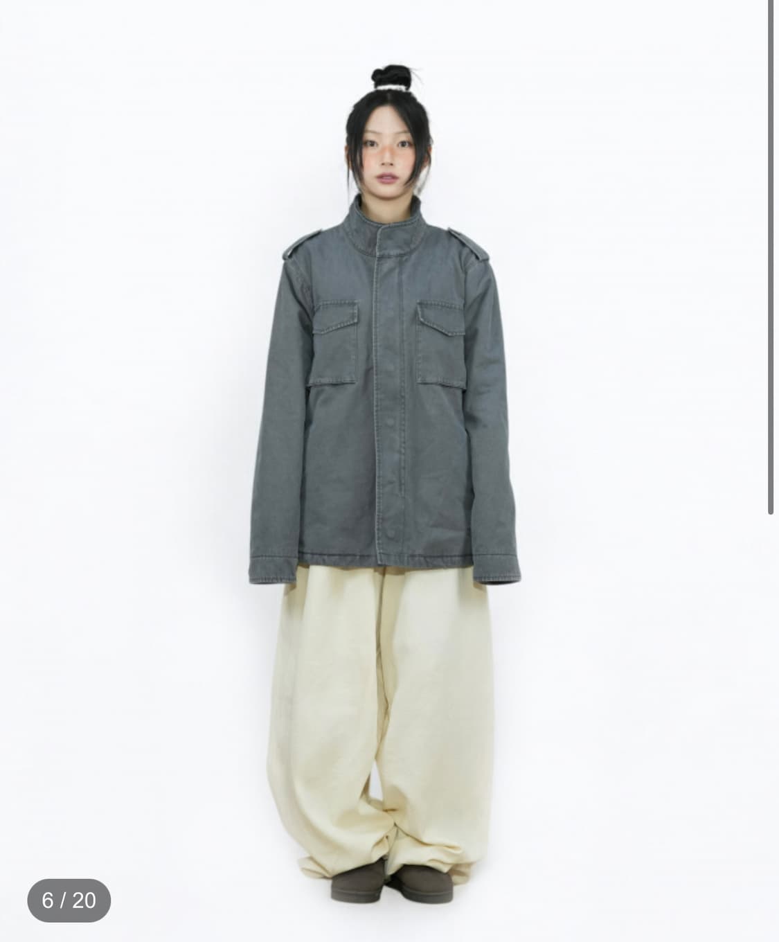 새상품) 어스지구 필드자켓 차콜 상품이미지2