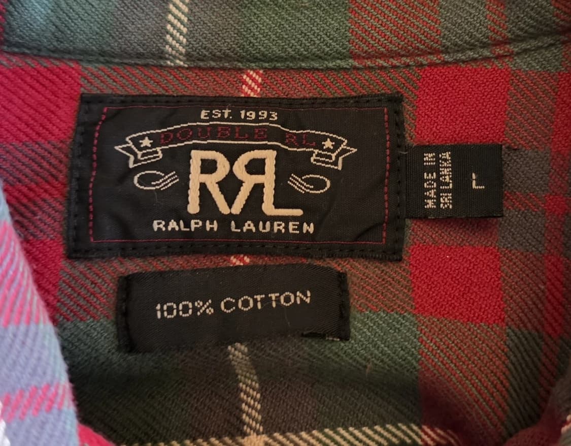 RRL 더블알엘 코튼 플란넬 체크 워크셔츠 상품이미지3