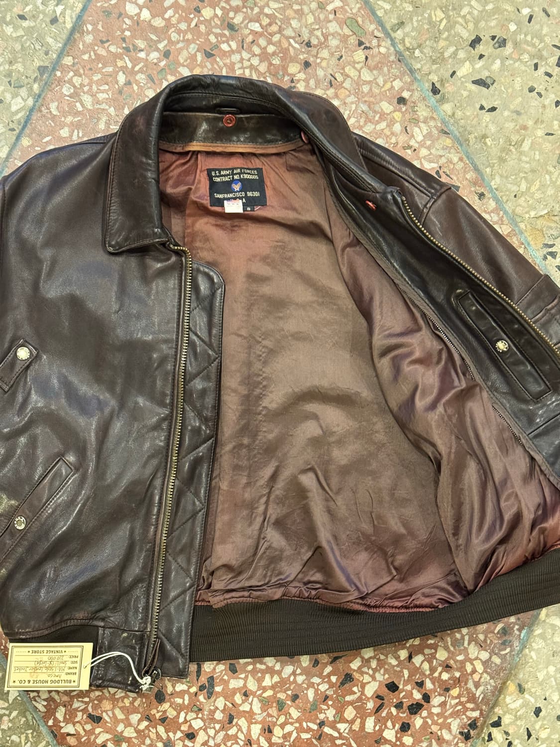 Ameco B-15 레더 자켓 (XL) 상품이미지6
