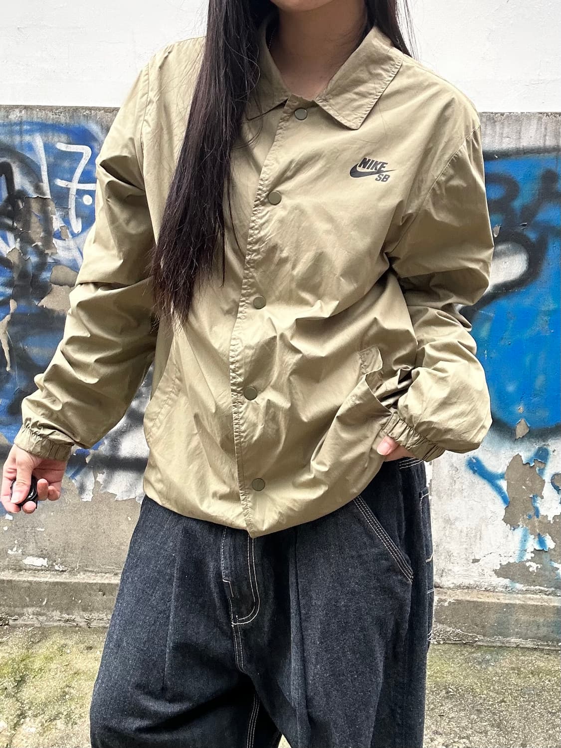 00s 나이키sb 베이지 코치자켓 상품이미지1