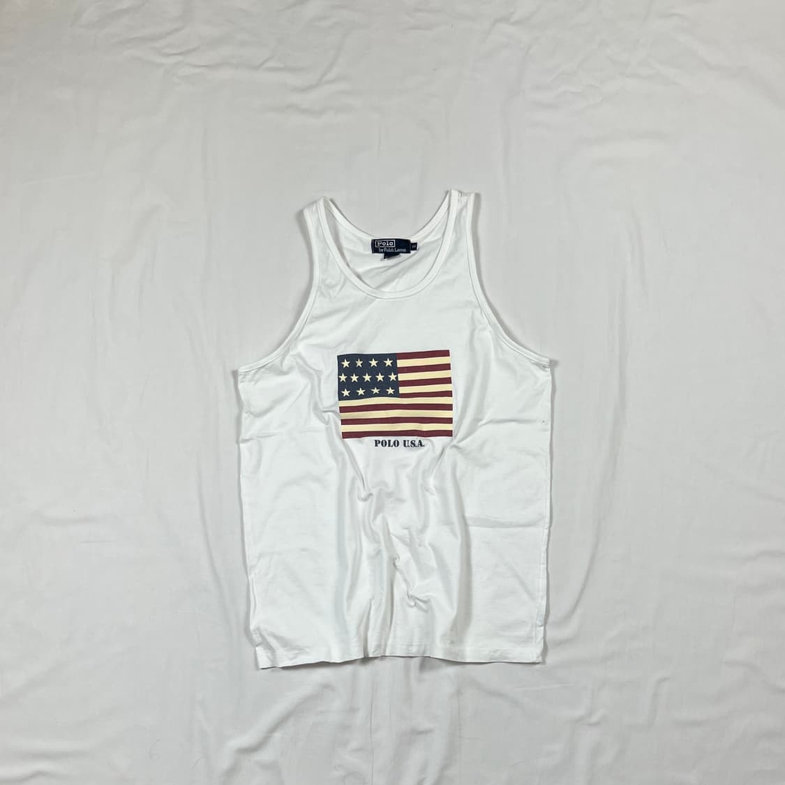90‘s 폴로랄프로렌 polo usa 성조기 탱크탑 나시티 상품이미지1