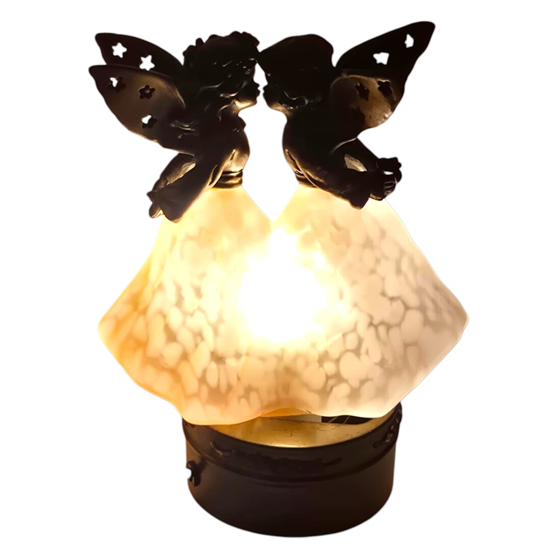 90s 엔틱 천사 유리 공예 마블 램프 상품이미지1