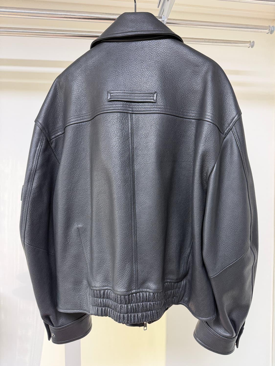 엘무드 데이비슨 카우 하이드 레더 자켓 블랙 48 상품이미지3