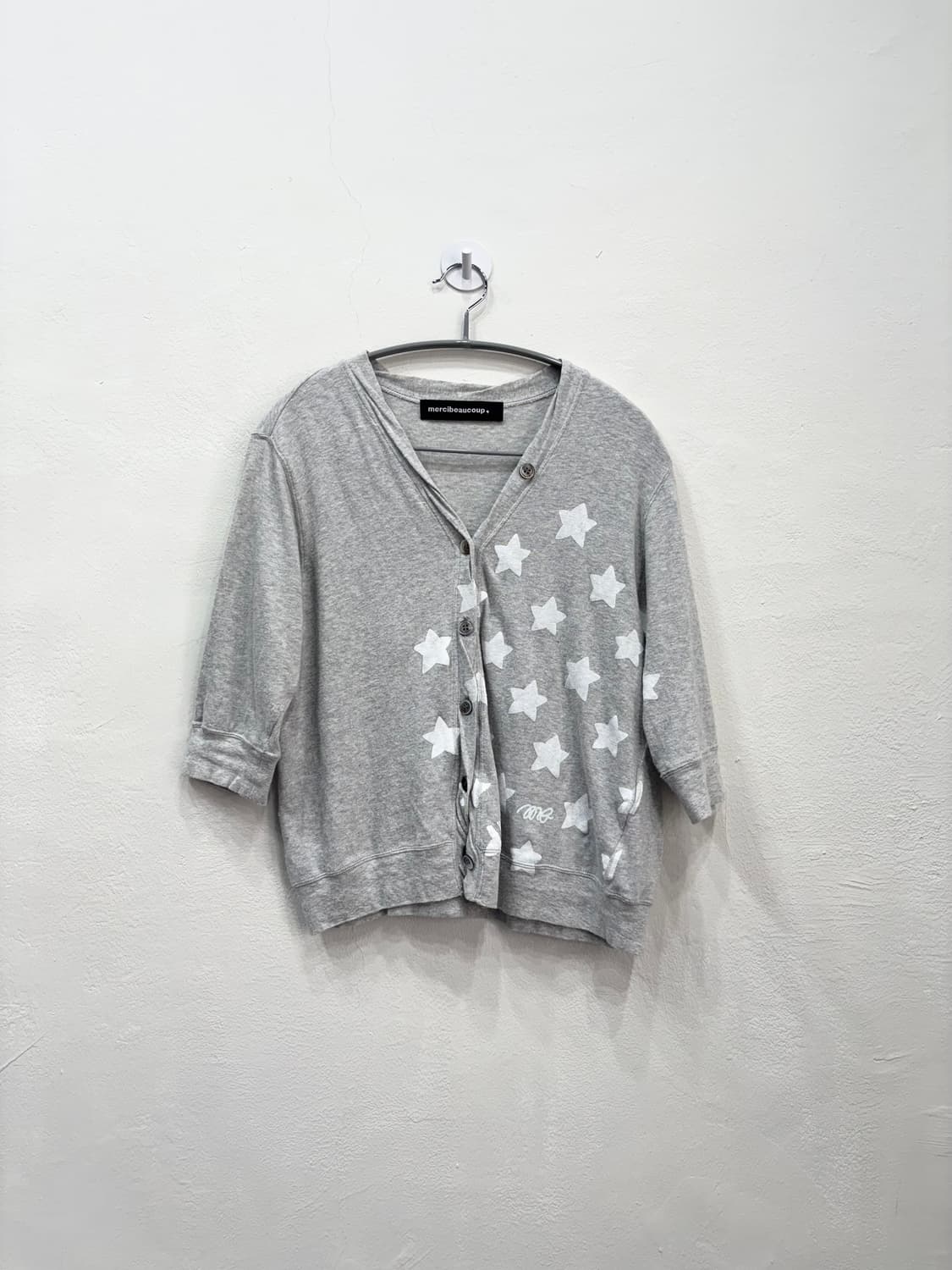 Mercibeaucoup 7부 소매 가디건 상품이미지1