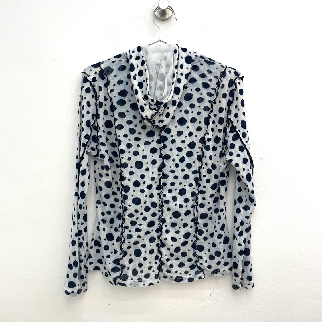 Dalmatian dot frill zip hoodie 상품이미지2