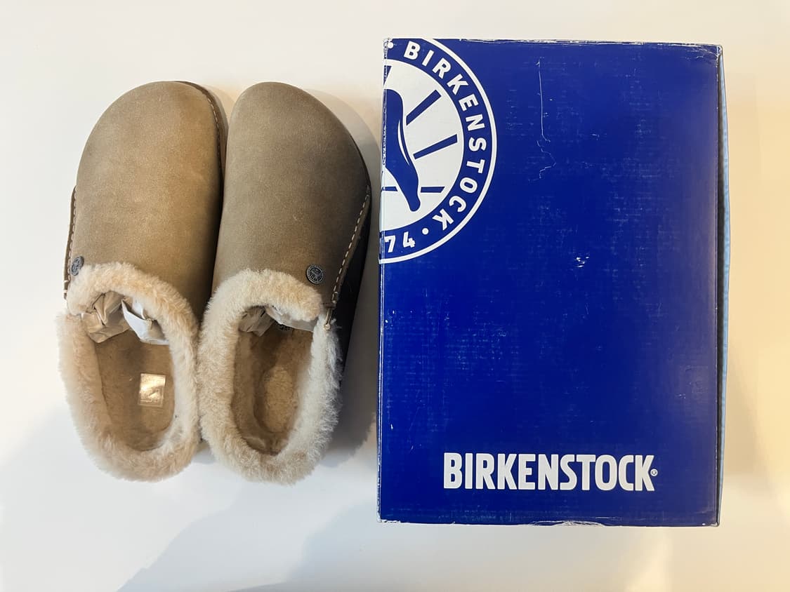 버켄스탁 체르마트 시어링 슬리퍼 43 타우페 (새상품) 상품이미지1