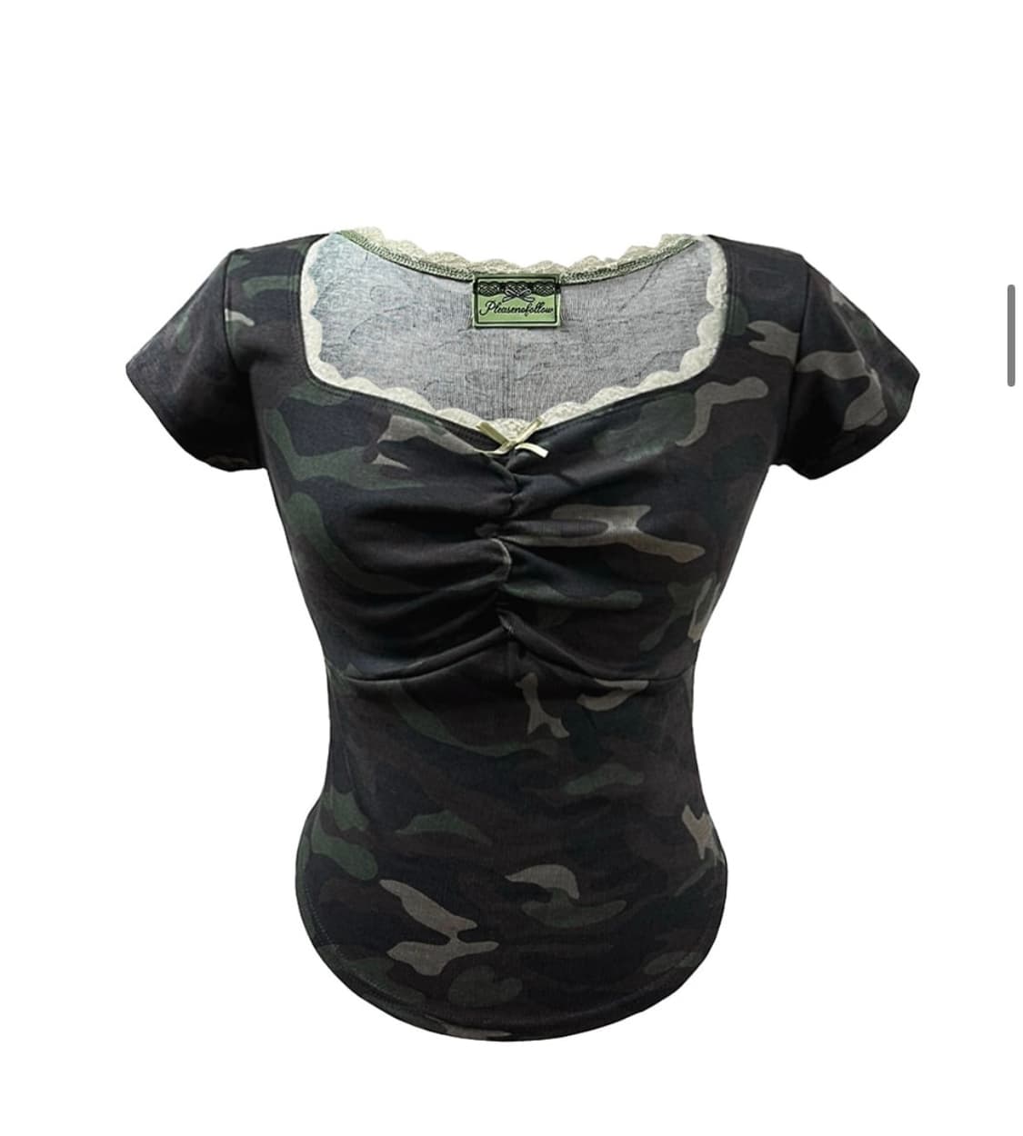 플노팔 Darlin Camo 셔링 카키 상품이미지1