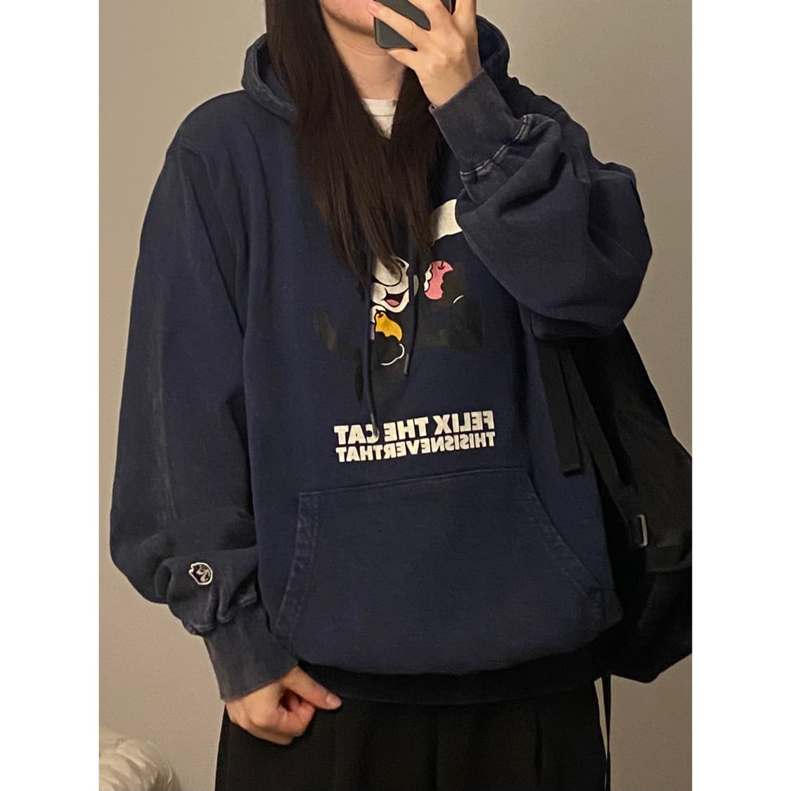 디스이즈네버댓 펠릭스더캣 콜라보 후드티 상품이미지1