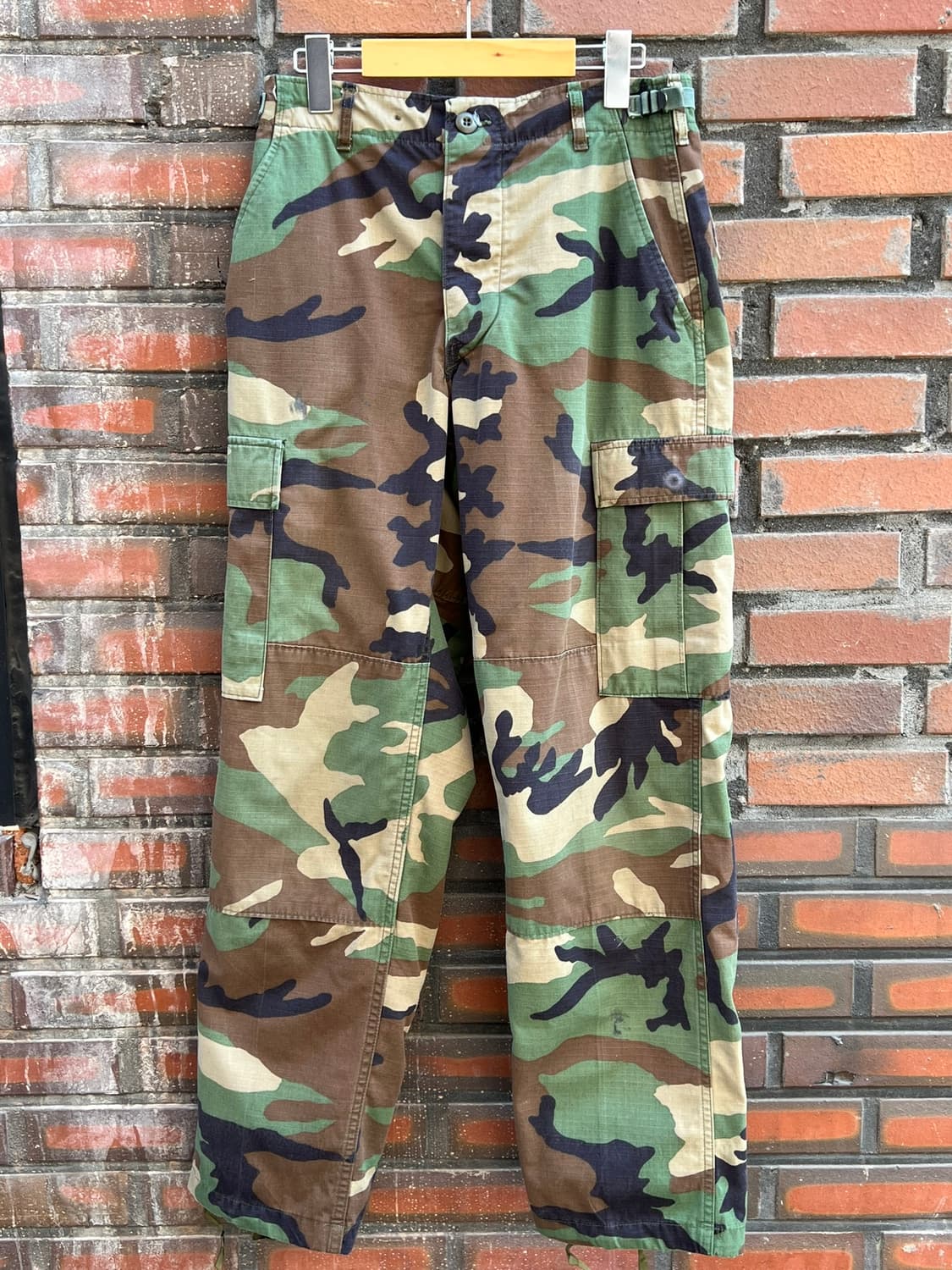 90's [31] 미군 우드랜드 BDU 카고 카모 팬츠 스몰 레귤러 상품이미지1