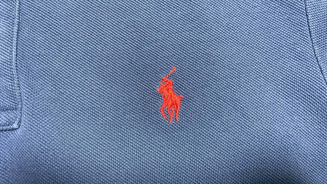 USA 미국빈티지 정품 폴로 랄프로렌 네이비 클래식핏 PK 카라티 M 상품이미지7
