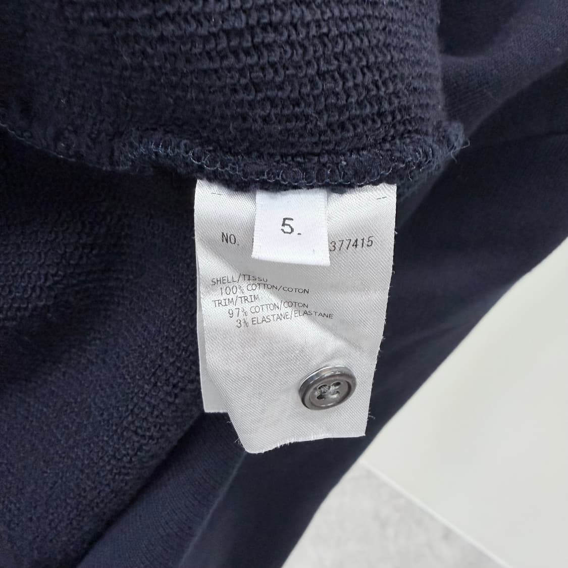 [S급/5] 톰브라운 백삼선 스트라이프 맨투맨 네이비 상품이미지6