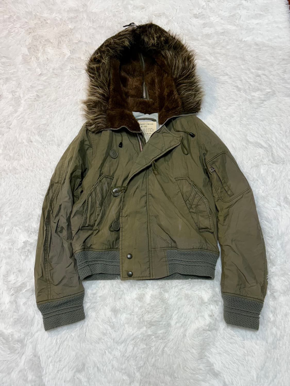 fur N-2B short waist bomber jacket 상품이미지1