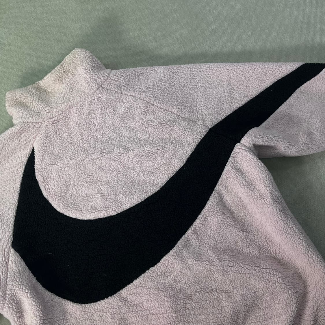 100 나이키 리버시블 양면 양털 핑크 플리스 자켓 상품이미지5