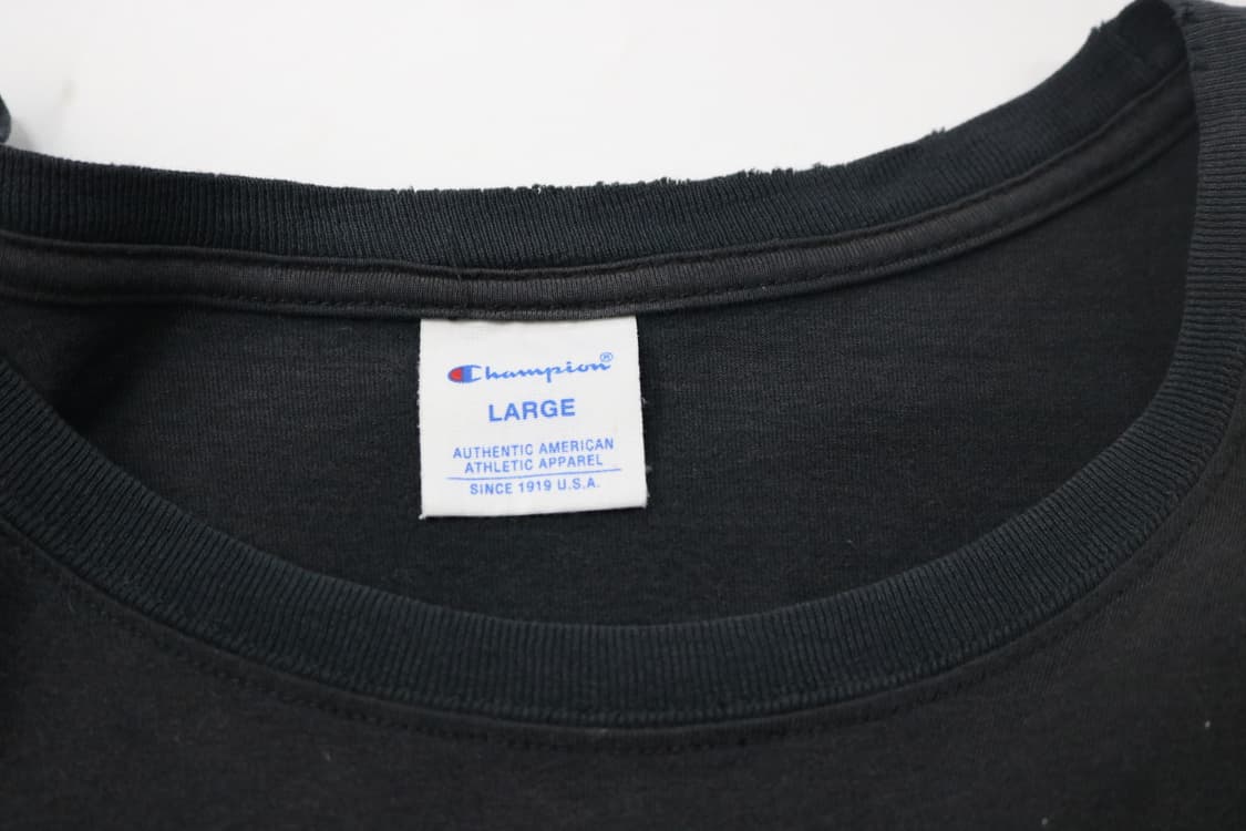 챔피온 x 로데오 크라운즈 협업 박스로고 블랙 반팔 티셔츠 (L) 상품이미지6