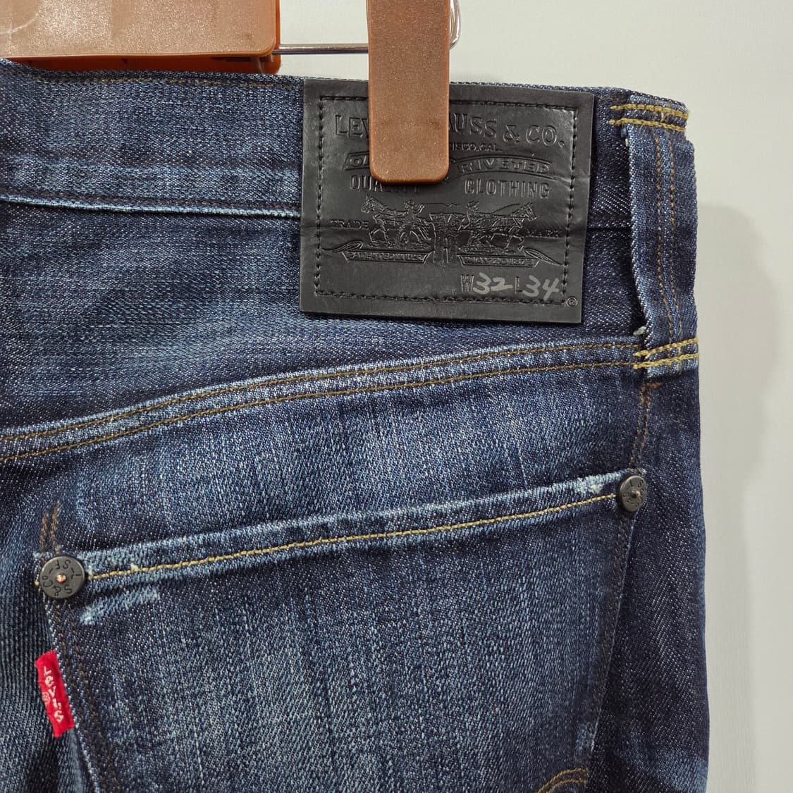 리바이스 샌프란시스코 블랙탭 진청 데님팬츠 32/34 상품이미지4