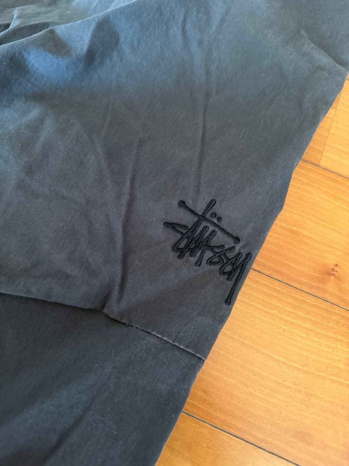 스투시 나이코 오버 트라우저 워시드 블랙 상품이미지8