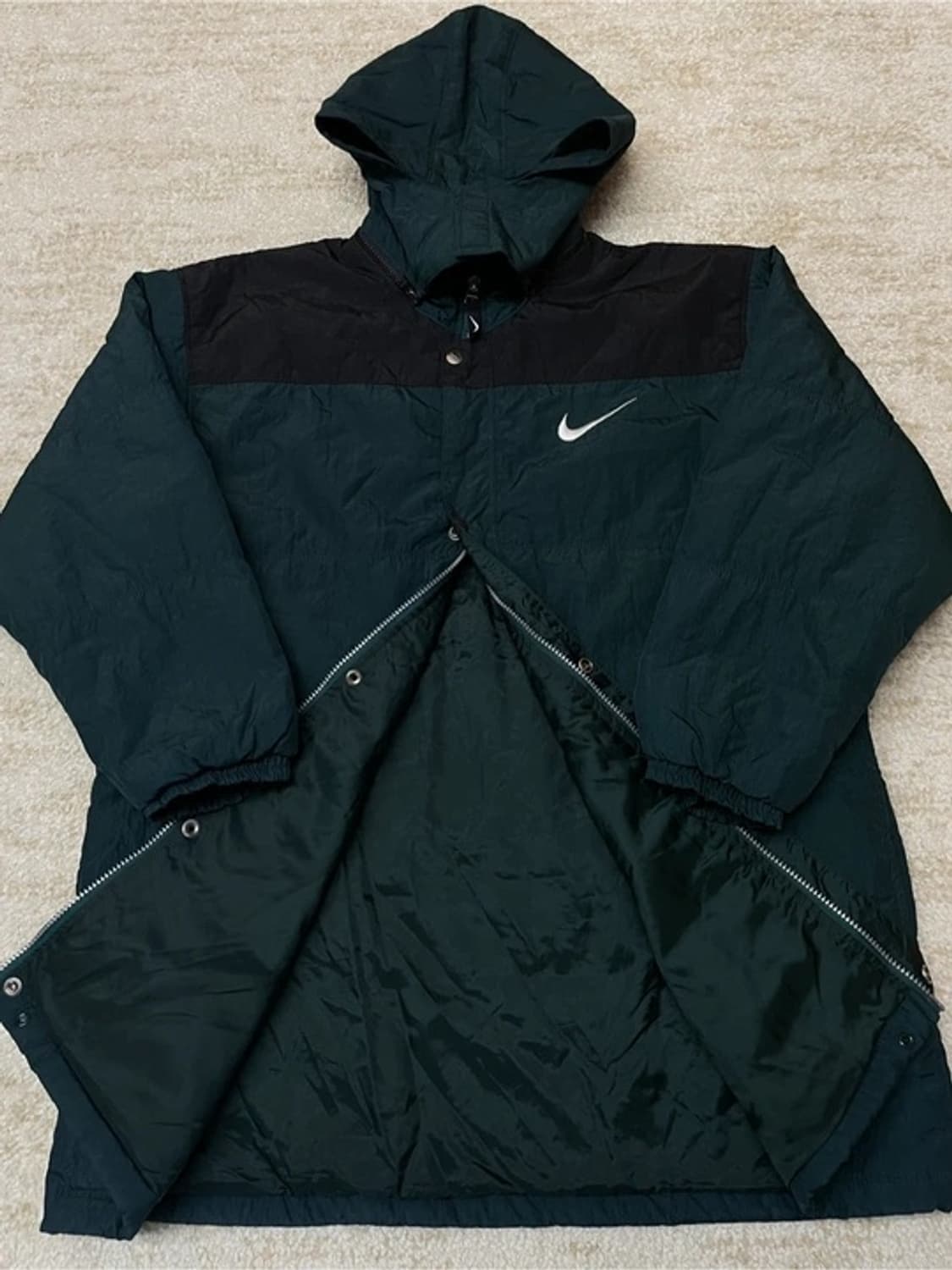 [L] 90s 나이키 바스락 소재 윈드파카 롱 파카  상품이미지2