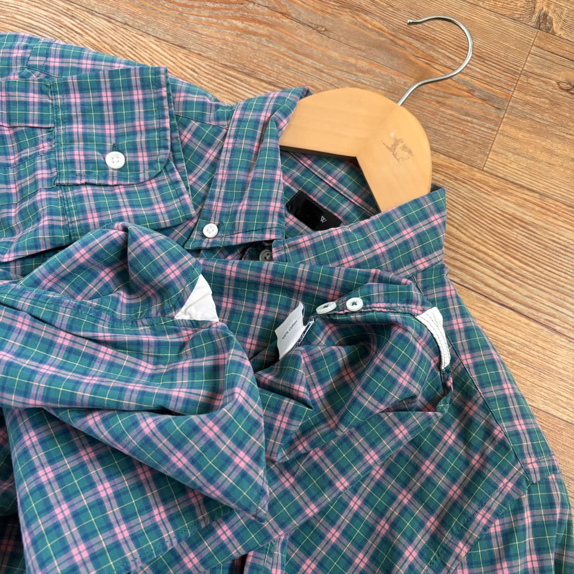 JCREW 제이크루 XS 클래식 체크 셔츠 남방 슬림핏 상품이미지4