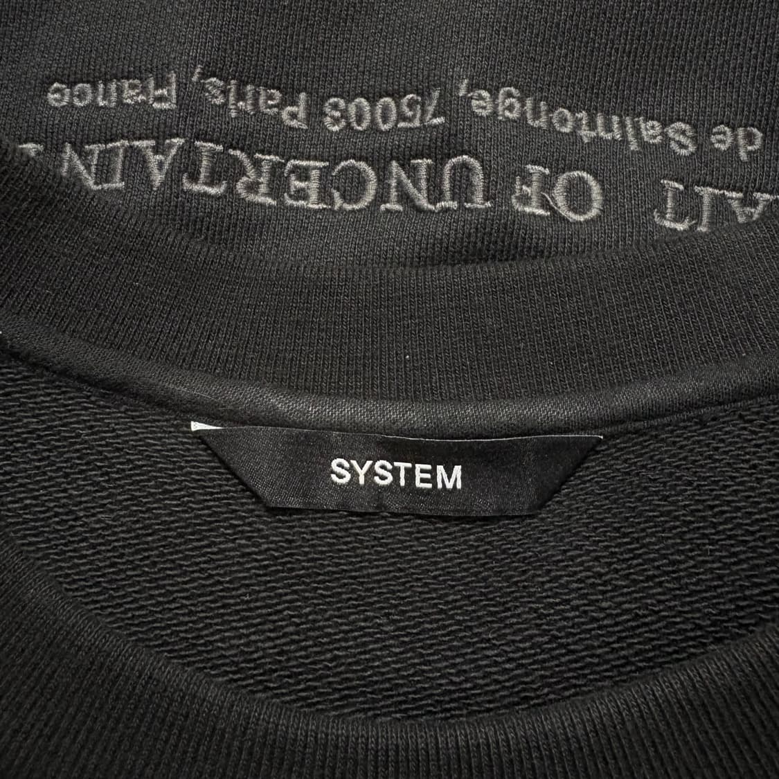 시스템옴므 24fw 맨투맨 상품이미지6