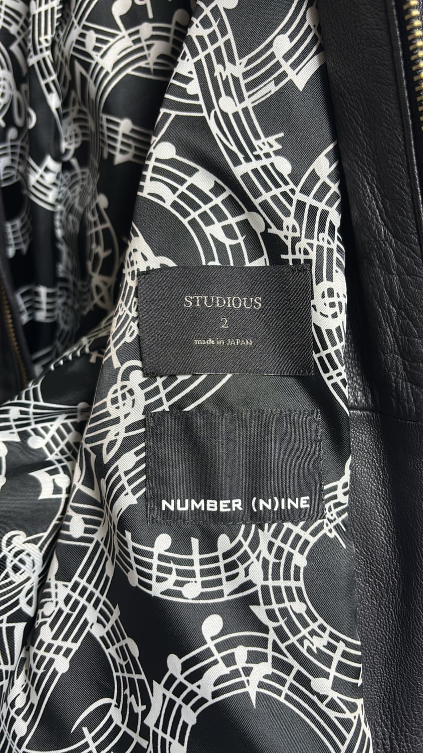 넘버나인 레더 볼체인 라이더 가죽자켓 2사이즈 상품이미지3