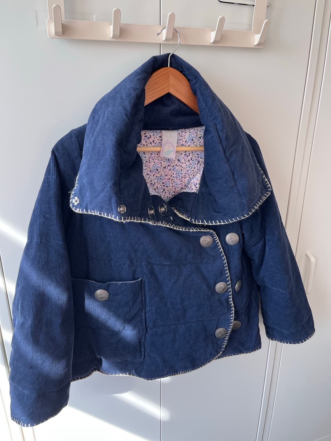 Nadesico 하이넥 사선 버튼 패딩 점퍼 상품이미지8