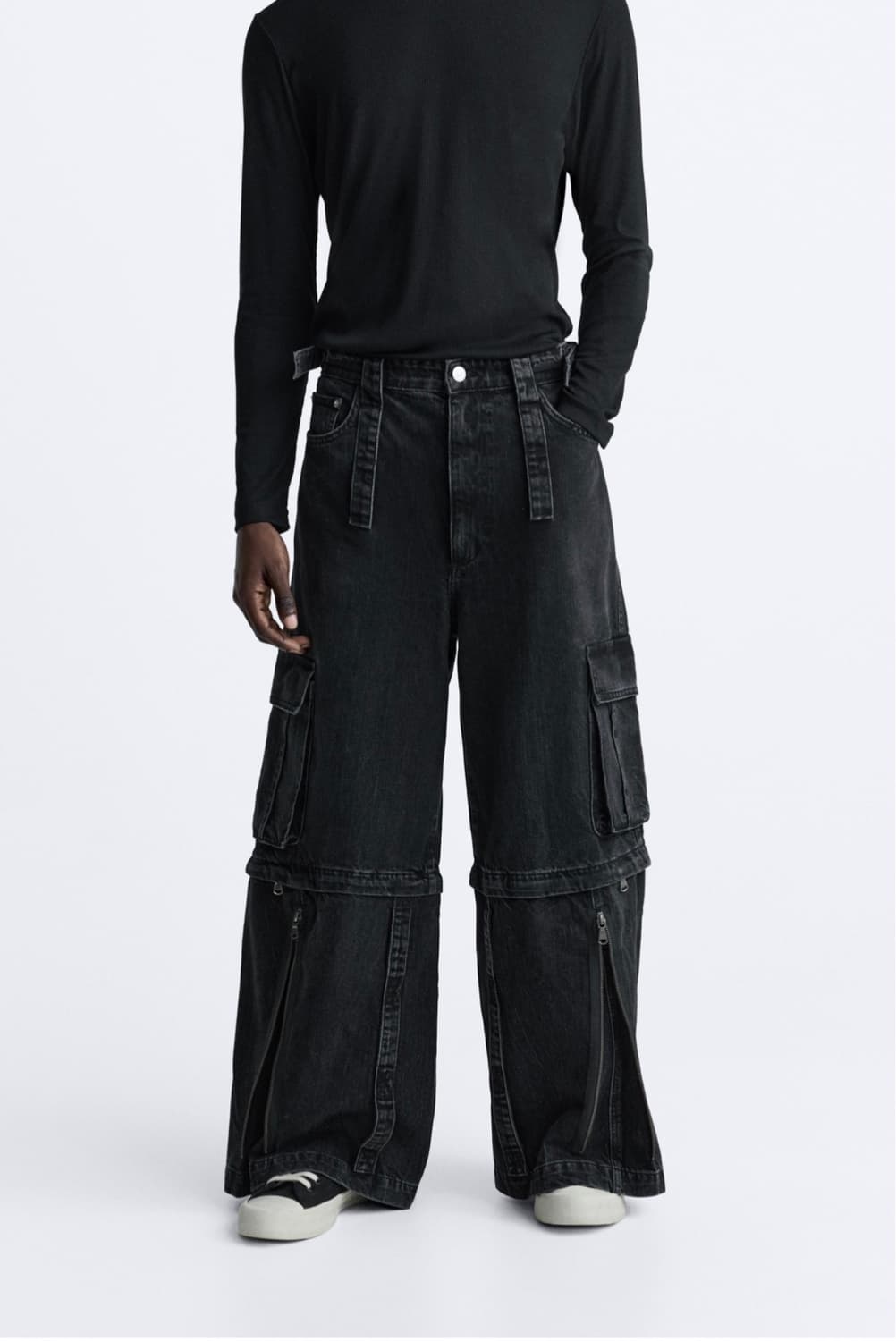 Zara 디태처블 카고 데님 팬츠 상품이미지1