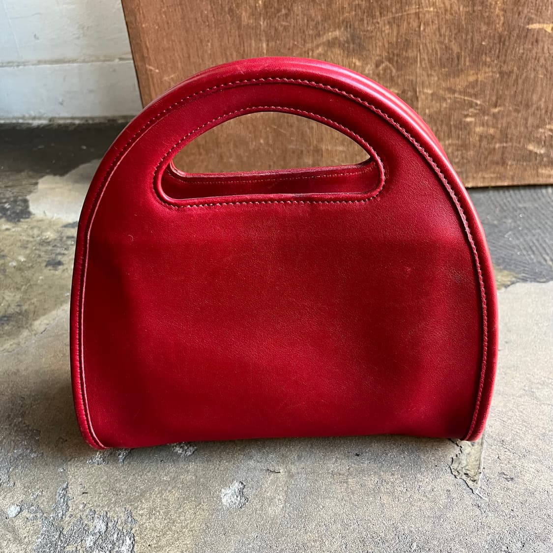 90s  코치 글로브 레더 토트백 상품이미지5