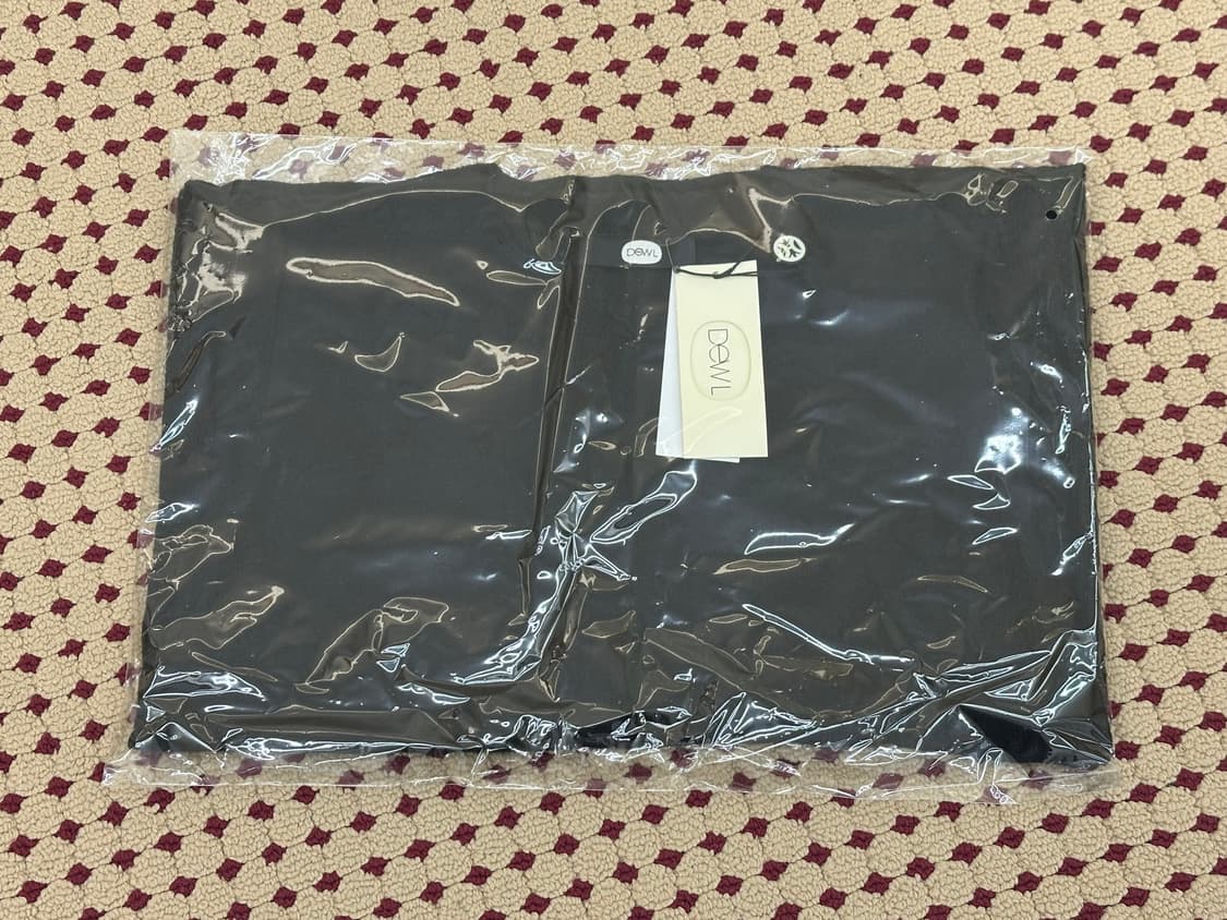 듀엘 베이직 라운드 니트 풀오버 - 블랙 상품이미지1