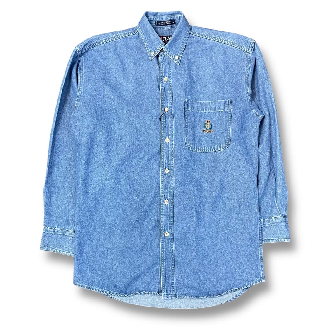 CHAPS 챕스 랄프로렌 오버핏 원포켓 데님 셔츠 S 상품이미지1