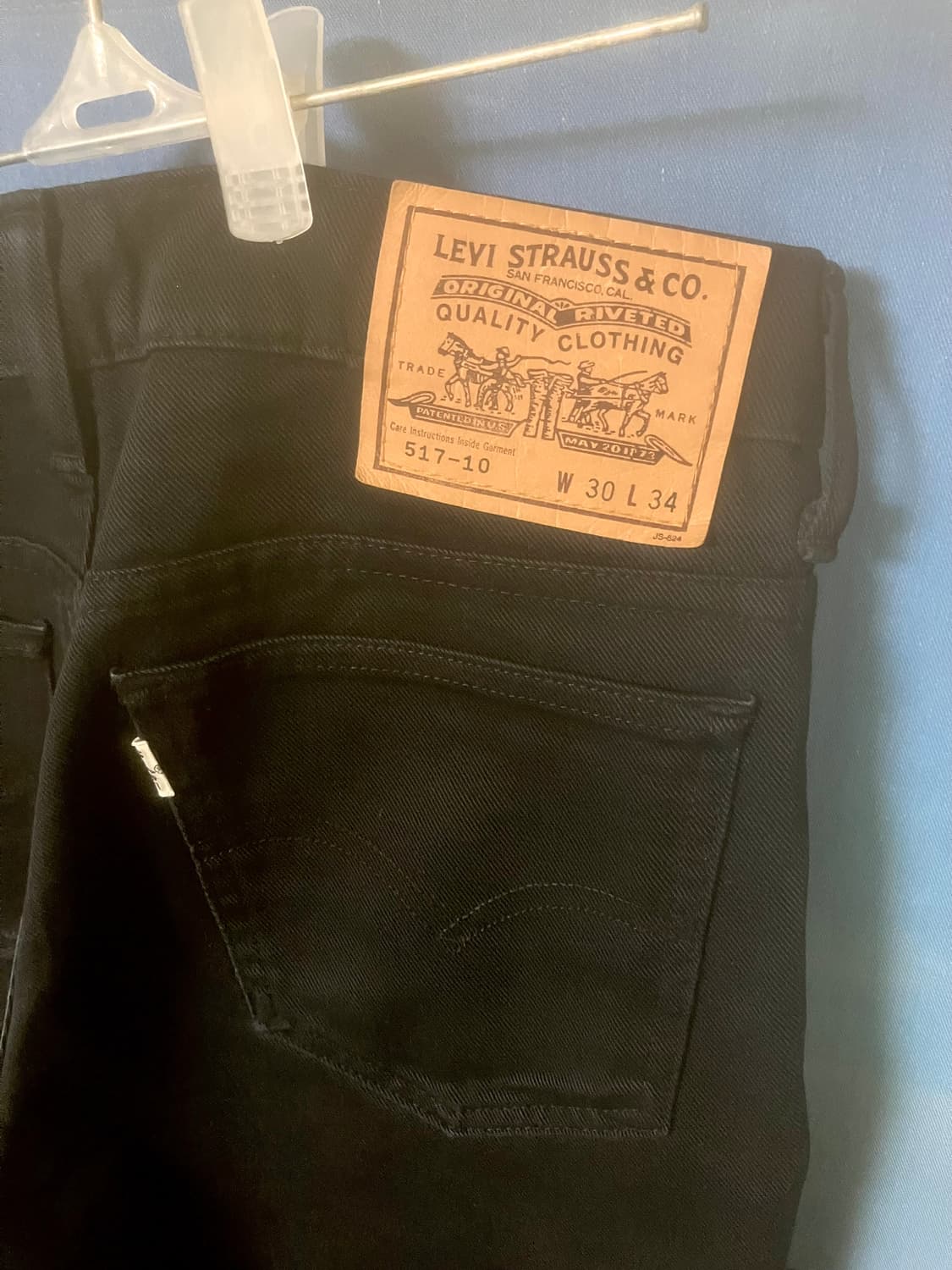 90s 일본제 리바이스 517 블랙 상품이미지2