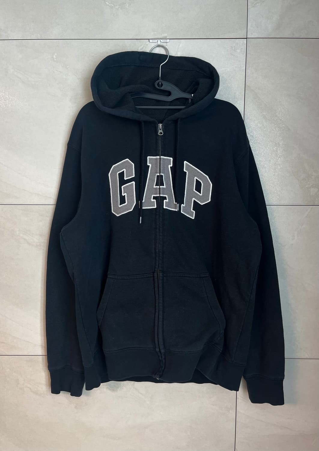 GAP 갭 후드집업 블랙 [L size]  상품이미지1