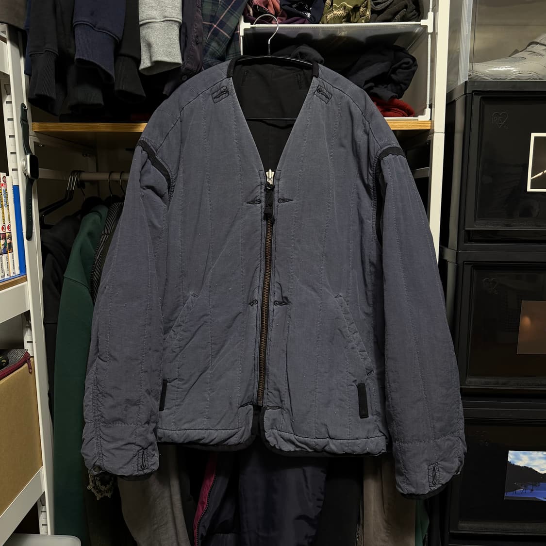 폴리테루 리버시블 라이너 자켓 블랙_블루 002 상품이미지2