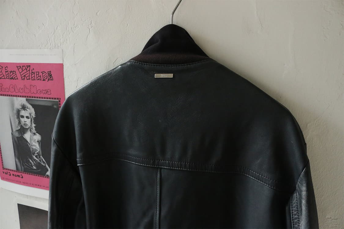 휴고보스 다크블루 램스킨 봄버 자켓 상품이미지7