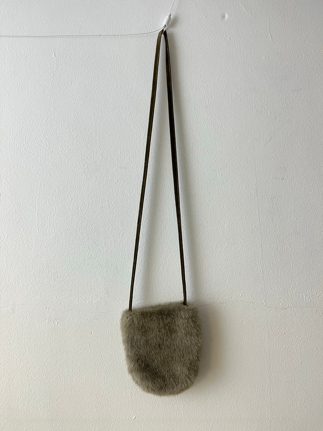 빈티지 퍼 미니 크로스백 인조모피 숄더백 상품이미지2