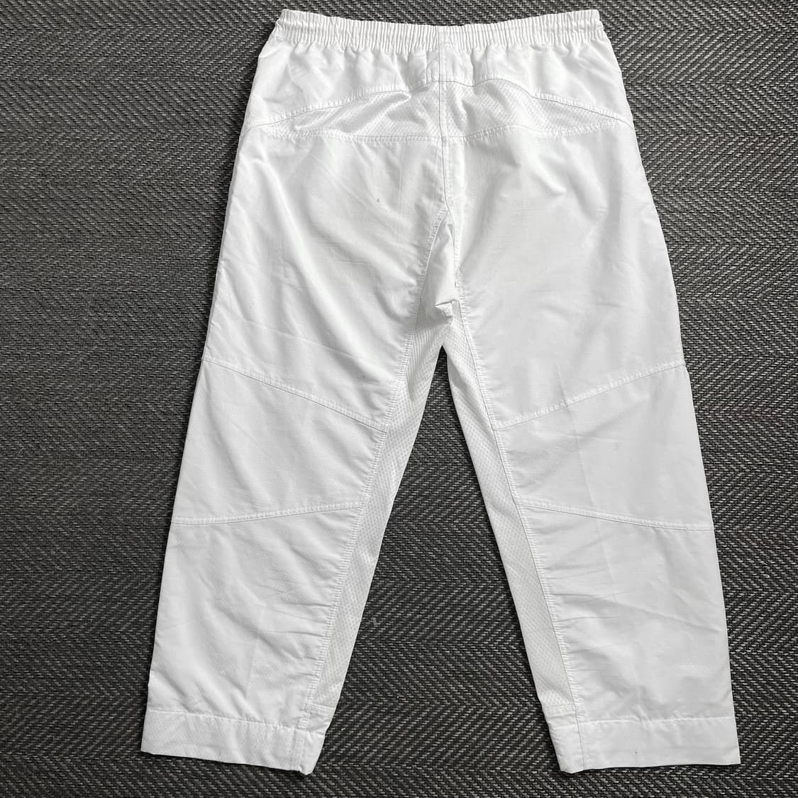 00s 아디다스 올드스쿨 화이트 우븐 트랙 팬츠o 4077 상품이미지3